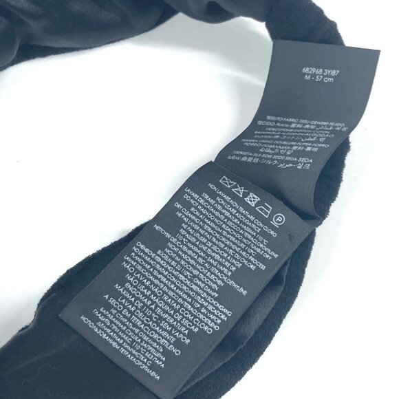 SAINT LAURENT PARIS 682968 headband hair accessories pile hair band cotton Black main image 5